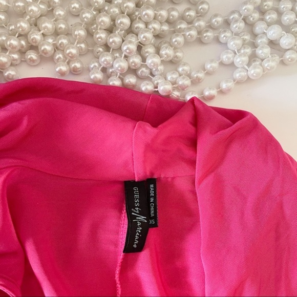 Guess By Marciano Pink Wide Open Neck Top - Picture 8 of 10